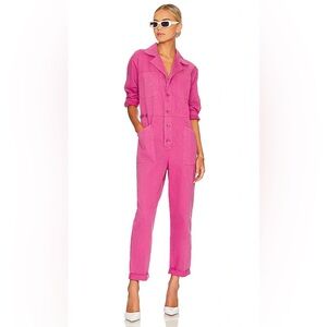 Pistola Women’s Tanner Long Sleeve Field Suit Romper, Fuschia, Size Small
